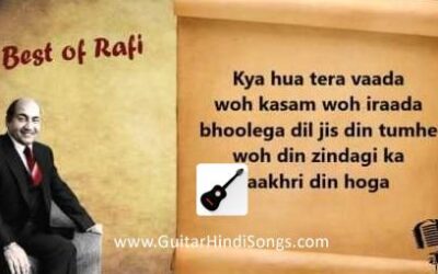 Kya Hua Tera Wada | Guitar | Tabs | Single String